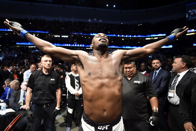 ANAHEIM, CA - JULY 29:  Jon Jones prepares to enter the Octagon prior to facing Daniel Cormier in their UFC light heavyweight championship bout during the UFC 214 event inside the Honda Center on July 29, 2017 in Anaheim, California. (Photo by Jeff Bottari/Zuffa LLC/Zuffa LLC via Getty Images)