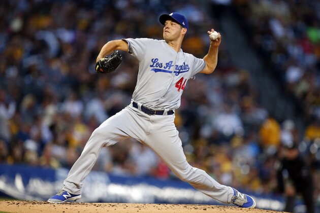 PITTSBURGH, PA - AUGUST 23: Rich Hill #44 of the Los Angeles Dodgers pitches in the third inning against the Pittsburgh Pirates at PNC Park on August 23, 2017 in Pittsburgh, Pennsylvania. (Photo by Justin K. Aller/Getty Images) PITTSBURGH, PA - AUGUST 23: Rich Hill #44 of the Los Angeles Dodgers pitches in the third inning against the Pittsburgh Pirates at PNC Park on August 23, 2017 in Pittsburgh, Pennsylvania. (Photo by Justin K. Aller/Getty Images)