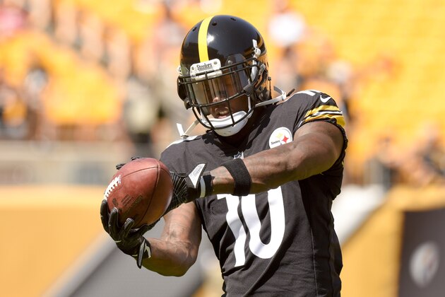 Pittsburgh Steelers wide receiver Martavis Bryant warms up before of an NFL preseason football game against the Atlanta Falcons, Sunday, Aug. 20, 2017, in Pittsburgh. (AP Photo/Don Wright)