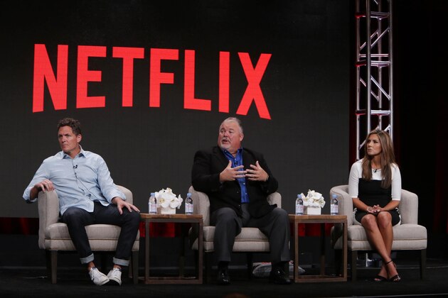 Director Greg Whiteley, Coach Buddy Stephens and Brittany Wagner, Athletic Academic Advisor, speak on panel for Director Greg Whiteley, Coach Buddy Stephens and Brittany Wagner, Athletic Academic Advisor, speak on panel for