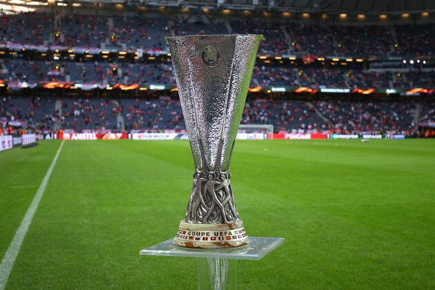 STOCKHOLM, SWEDEN - MAY 24:  General view of the trophy during the UEFA Europa League Final match between Ajax and Manchester United at Friends Arena on May 24, 2017 in Stockholm, Sweden. (Photo by Catherine Ivill - AMA/Getty Images)