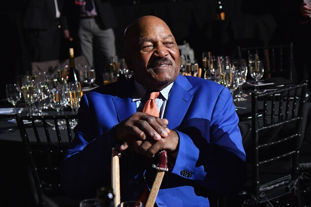 NEW YORK, NY - DECEMBER 12:  Former football player Jim Brown attends the Sports Illustrated Sportsperson of the Year Ceremony 2016 at Barclays Center of Brooklyn on December 12, 2016 in New York City.  (Photo by Slaven Vlasic/Getty Images for Sports Illustrated)