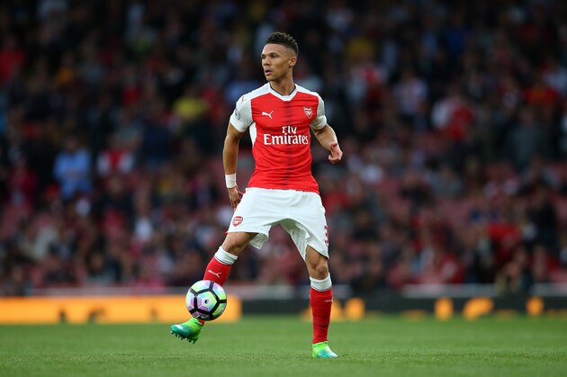 LONDON, ENGLAND - MAY 16: Kieran Gibbs of Arsenal during the Premier League match between Arsenal and Sunderland at Emirates Stadium on May 16, 2017 in London, England. (Photo by Catherine Ivill - AMA/Getty Images)