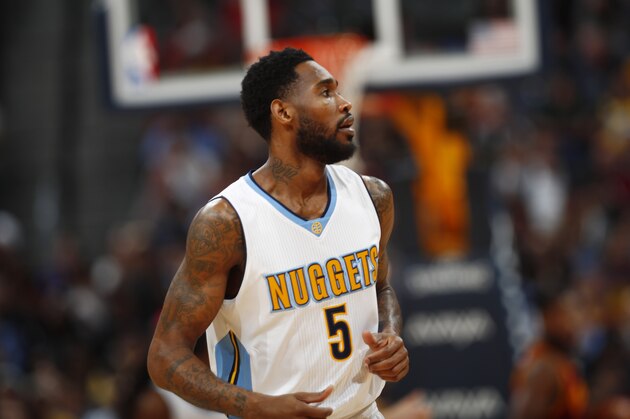 Denver Nuggets guard Will Barton (5) in the first half of an NBA basketball game Wednesday, March 22, 2017, in Denver. (AP Photo/David Zalubowski) Denver Nuggets guard Will Barton (5) in the first half of an NBA basketball game Wednesday, March 22, 2017, in Denver. (AP Photo/David Zalubowski)