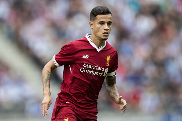BERLIN, GERMANY - JULY 29:  Philippe Coutinho of Liverpool FC looks on during the Preseason Friendly match between Hertha BSC and FC Liverpool at Olympiastadion on July 29, 2017 in Berlin, Germany.  (Photo by Boris Streubel/Getty Images)