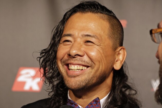 IMAGE DISTRIBUTED FOR 2K - WWE NXT Superstar Shinsuke Nakamura on the red carpet at the WWE 2K17 SummerSlam Kickoff Event in New York, on Friday, Aug. 19, 2016. (Adam Hunger/AP Images for 2K)