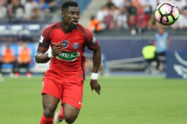 PARIS, FRANCE - MAY 27: Serge Aurier of PSG during the French Cup final (Coupe de France) between Paris Saint-Germain and SCO Angers at Stade de France on May 27, 2017 in Saint-Denis near Paris, France. (Photo by Jean Catuffe/Getty Images)