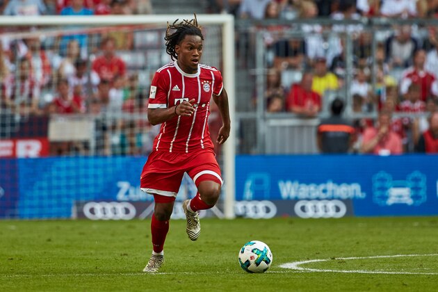 MUNICH, GERMANY - AUGUST 02: Renato Sanches of Bayern Muenchen in action during the Audi Cup 2017 match between SSC Napoli and FC Bayern Muenchen at Allianz Arena on August 2, 2017 in Munich, Germany. (Photo by TF-Images/TF-Images via Getty Images)