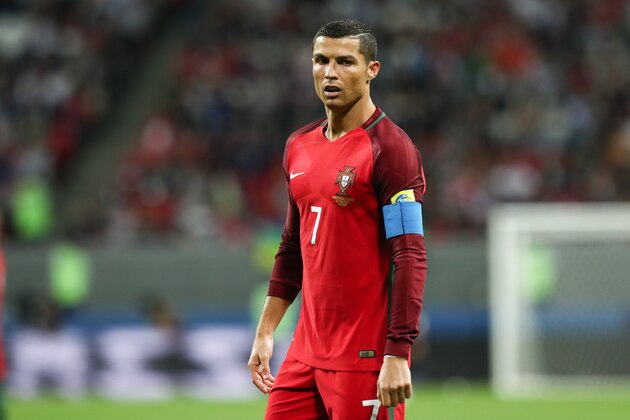 KAZAN, RUSSIA - JUNE 28: Cristiano Ronaldo of Portugal looks on during the FIFA Confederations Cup Russia 2017 Semi-Final match between Portugal and Chile at Kazan Arena on June 28, 2017 in Kazan, Russia. (Photo by Robbie Jay Barratt - AMA/Getty Images) KAZAN, RUSSIA - JUNE 28: Cristiano Ronaldo of Portugal looks on during the FIFA Confederations Cup Russia 2017 Semi-Final match between Portugal and Chile at Kazan Arena on June 28, 2017 in Kazan, Russia. (Photo by Robbie Jay Barratt - AMA/Getty Images)