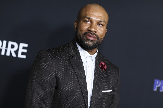FILE - In this March 29, 2016, file photo, Derek Fisher attends the LA Premiere of FILE - In this March 29, 2016, file photo, Derek Fisher attends the LA Premiere of