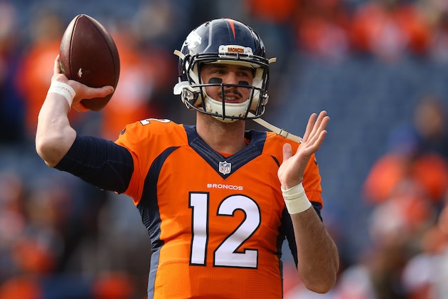 DENVER, CO - JANUARY 1: Quarterback Paxton Lynch #12 of the Denver Broncos warms up before the game against the Oakland Raiders at Sports Authority Field at Mile High on January 1, 2017 in Denver, Colorado. (Photo by Justin Edmonds/Getty Images) DENVER, CO - JANUARY 1: Quarterback Paxton Lynch #12 of the Denver Broncos warms up before the game against the Oakland Raiders at Sports Authority Field at Mile High on January 1, 2017 in Denver, Colorado. (Photo by Justin Edmonds/Getty Images)
