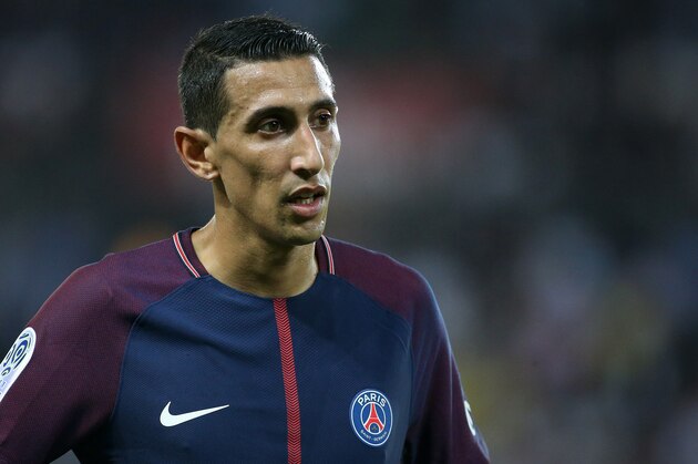 PARIS, FRANCE - AUGUST 25: Angel Di Maria of PSG during the French Ligue 1 match between Paris Saint Germain (PSG) and AS Saint-Etienne (ASSE) at Parc des Princes on August 25, 2017 in Paris, France. (Photo by Jean Catuffe/Getty Images)
