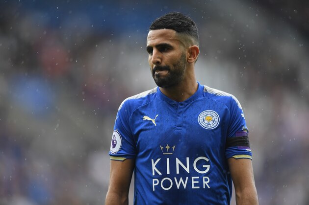 LEICESTER, ENGLAND - AUGUST 19: Riyad Mahrez of Leicester City looks on during the Premier League match between Leicester City and Brighton and Hove Albion at The King Power Stadium on August 19, 2017 in Leicester, England. (Photo by Michael Regan/Getty Images) LEICESTER, ENGLAND - AUGUST 19: Riyad Mahrez of Leicester City looks on during the Premier League match between Leicester City and Brighton and Hove Albion at The King Power Stadium on August 19, 2017 in Leicester, England. (Photo by Michael Regan/Getty Images)