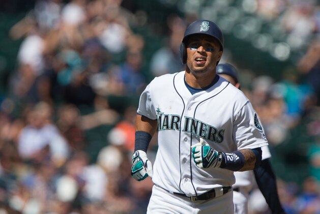 SEATTLE, WA - AUGUST 16: Leonys Martin #12 of the Seattle Mariners jogs home after hitting a home run in the sixth inning against the Baltimore Orioles at Safeco Field on August 16, 2017 in Seattle, Washington. (Photo by Lindsey Wasson/Getty Images)