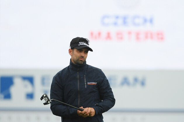 PRAGUE, CZECH REPUBLIC - SEPTEMBER 01:  Lee Slattery of England reacts to a putt on the 18th green during day two of the D+D REAL Czech Masters at Albatross Golf Resort on September 1, 2017 in Prague, Czech Republic.  (Photo by Ross Kinnaird/Getty Images)