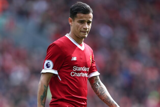 LIVERPOOL, ENGLAND - MAY 21: Philippe Coutinho of Liverpool during the Premier League match between Liverpool and Middlesbrough at Anfield on May 21, 2017 in Liverpool, England. (Photo by Robbie Jay Barratt - AMA/Getty Images)