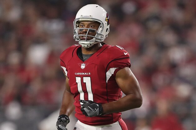 GLENDALE, AZ - AUGUST 12:  Wide receiver Larry Fitzgerald #11 of the Arizona Cardinals during the NFL game against the Oakland Raiders at the University of Phoenix Stadium on August 12, 2017 in Glendale, Arizona. The Cardinals defeated the Raiders 20-10. (Photo by Christian Petersen/Getty Images)