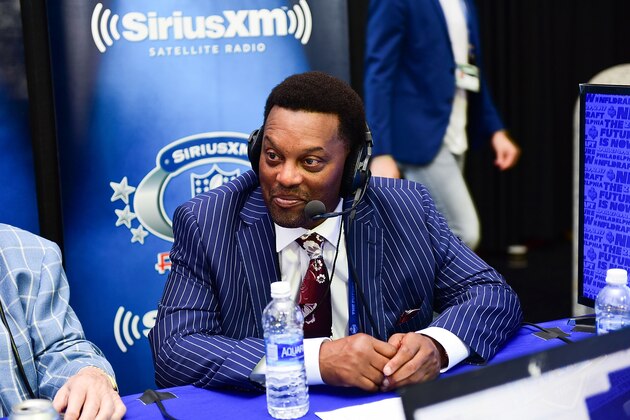 PHILADELPHIA, PA - APRIL 27:  Head Coach of Texas A&M University Kevin Sumlin visits the SiriusXM NFL Radio talkshow during the first round of the 2017 NFL Draft at Philadelphia Museum of Art on April 27, 2017 in Philadelphia, Pennsylvania.  (Photo by Lisa Lake/Getty Images for SiriusXM)