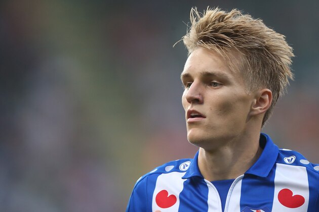 Martin Odegaard of sc Heerenveen during the Dutch Eredivisie match between ADO Den Haag and sc Heerenveen at Kyocera stadium on August 26, 2017 in The Hague, The Netherlands(Photo by VI Images via Getty Images)
