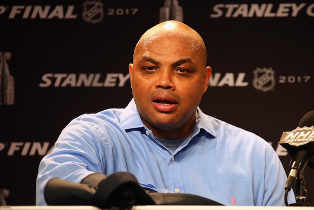 NASHVILLE, TN - JUNE 05:  Former NBA player Charles Barkley speaks during a press conference prior to Game Four of the 2017 NHL Stanley Cup Final between the Pittsburgh Penguins and the Nashville Predators at the Bridgestone Arena on June 5, 2017 in Nashville, Tennessee.  (Photo by Frederick Breedon/Getty Images)