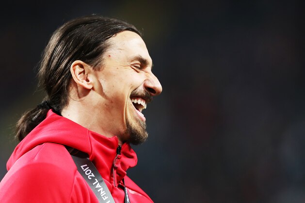 STOCKHOLM, SWEDEN - MAY 24: Zlatan Ibrahimovic of Manchester United is seen during the UEFA Europa League Final match between Ajax and Manchester United at Friends Arena on May 24, 2017 in Stockholm, Sweden. (Photo by Ian MacNicol/Getty Images)
