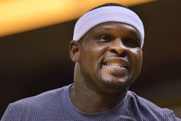 ARCHIVO - Foto de archivo del 27 de abril de 2017 del jugador de los Grizzlies de Memphis, Zach Randolph, durante un partido contra San Antonio en Memphis, Tennessee. Randolph fue arrestado por posesión de marihuana el 9 de agosto de 2017 en Los Angeles.  (AP Foto/Brandon Dill,Archivo)