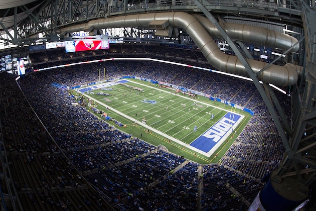 DETROIT, MI - SEPTEMBER 10: General View of Ford Field prior to the start of the game between the Detroit Lions and the Arizona Cardinals on September 10, 2017 in Detroit, Michigan. Detroit defeated Arizona 35-23. (Photo by Leon Halip/Getty Images) *** Local Caption ***