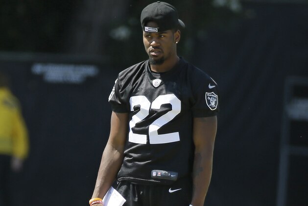 Oakland Raiders cornerback Gareon Conley during an NFL football training camp Tuesday, Aug. 8, 2017, in Napa, Calif. (AP Photo/Eric Risberg)