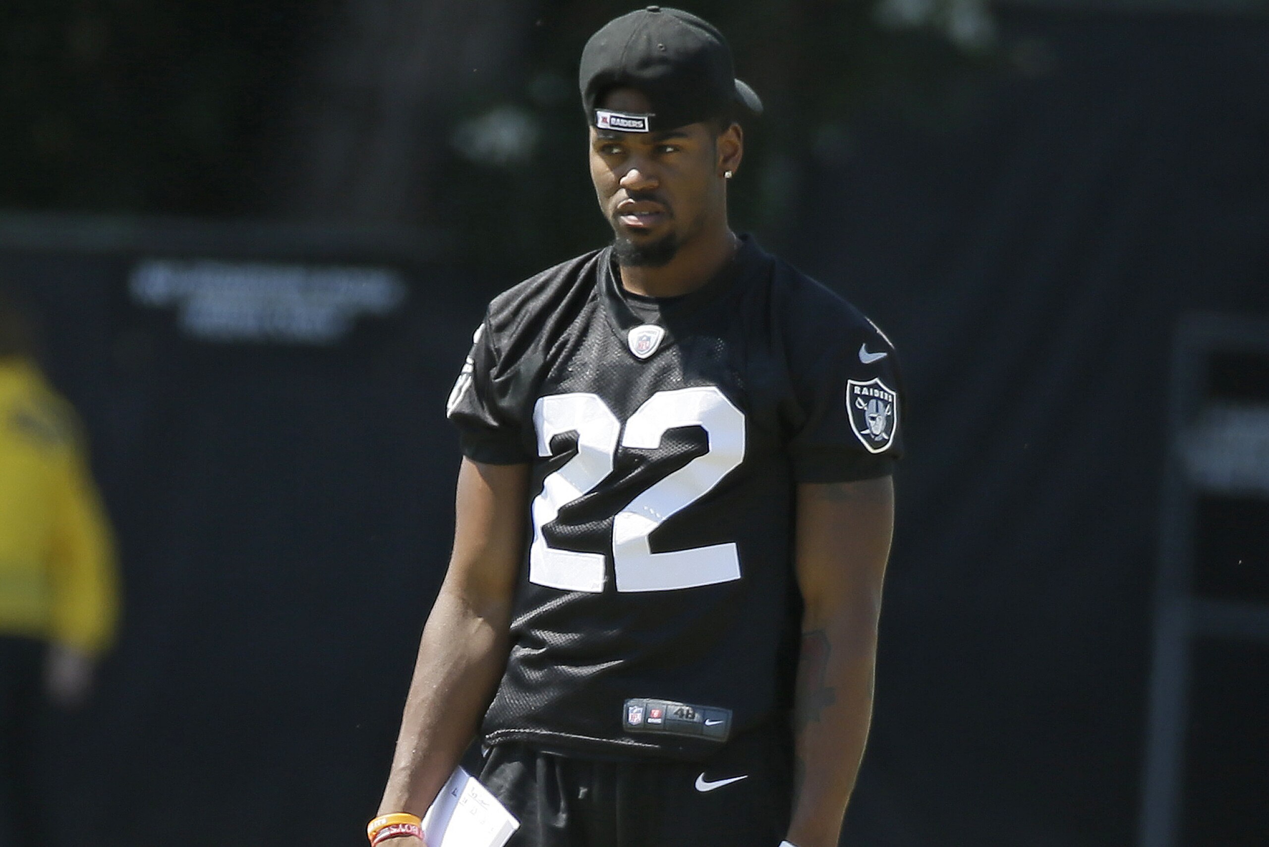 Oakland Raiders cornerback Gareon Conley during an NFL football training camp Tuesday, Aug. 8, 2017, in Napa, Calif. (AP Photo/Eric Risberg)