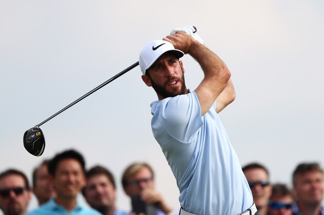 SPIJK, NETHERLANDS - SEPTEMBER 17:  Romain Wattel of France tees off on the 11th hole during Day Four of the KLM Open at The Dutch on September 17, 2017 in Spijk, Netherlands.  (Photo by Dean Mouhtaropoulos/Getty Images)
