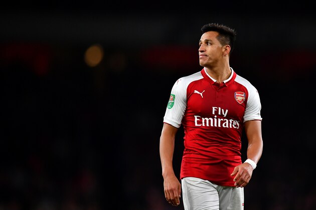 LONDON, ENGLAND - SEPTEMBER 20:  Alexis Sanchez of Arsenal looks on during the Carabao Cup Third Round match between Arsenal and Doncaster Rovers at Emirates Stadium on September 20, 2017 in London, England. (Photo by Dan Mullan/Getty Images)