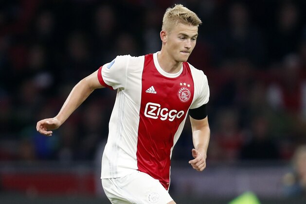 Matthijs de Ligt of Ajax during the Dutch Eredivisie match between Ajax Amsterdam and PEC Zwolle at the Amsterdam Arena on September 09, 2017 in Amsterdam, The Netherlands(Photo by VI Images via Getty Images)