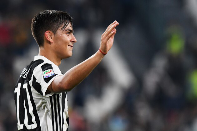 TURIN, ITALY - SEPTEMBER 23: Paulo Exequiel Dybala of Juventus gestures after the Serie A match between Juventus and Torino FC on September 23, 2017 in Turin, Italy.  (Photo by Alessandro Sabattini/Getty Images )