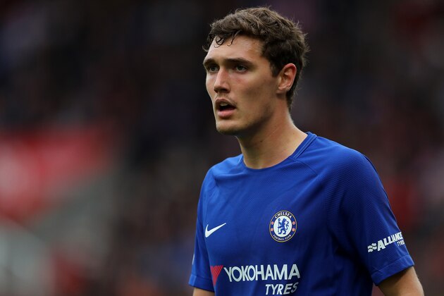 STOKE ON TRENT, ENGLAND - SEPTEMBER 23: Andreas Christensen of Chelsea in action during the Premier League match between Stoke City and Chelsea at Bet365 Stadium on September 23, 2017 in Stoke on Trent, England. (Photo by Richard Heathcote/Getty Images)
