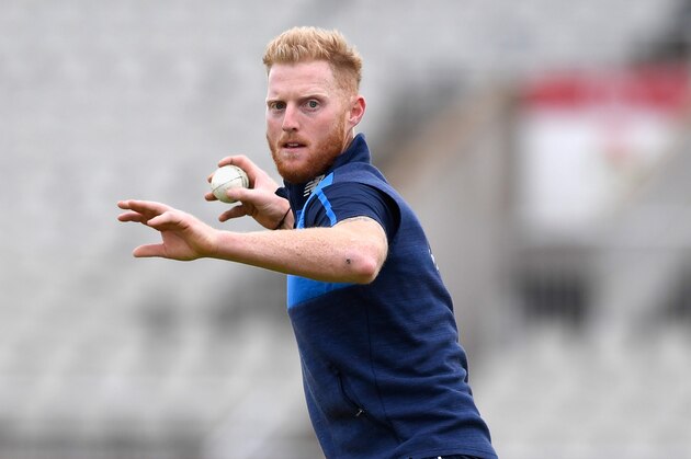 MANCHESTER, ENGLAND - SEPTEMBER 18:  England player Ben Stokes in action during England nets ahead of the 1st ODI against West Indies at Old Trafford on September 18, 2017 in Manchester, England.  (Photo by Stu Forster/Getty Images)