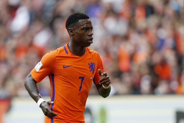 Quincy Promes of Holland during the FIFA World Cup 2018 qualifying match between The Netherlands and Bulgariaat the Amsterdam Arena on September 03, 2017 in Amsterdam, The Netherlands(Photo by VI Images via Getty Images)
