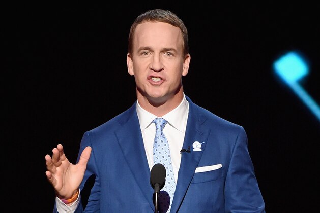 LOS ANGELES, CA - JULY 12:  Host Peyton Manning speaks onstage at The 2017 ESPYS at Microsoft Theater on July 12, 2017 in Los Angeles, California.  (Photo by Kevin Winter/Getty Images)