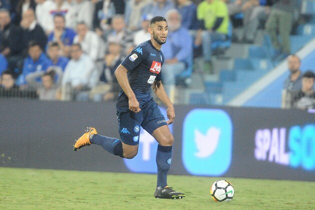 FERRARA, ITALY - SEPTEMBER 23:  Faouzi Ghoulam of SSC Napoli in action during the Serie A match between Spal and SSC Napoli at Stadio Paolo Mazza on September 23, 2017 in Ferrara, Italy.  (Photo by Mario Carlini / Iguana Press/Getty Images)