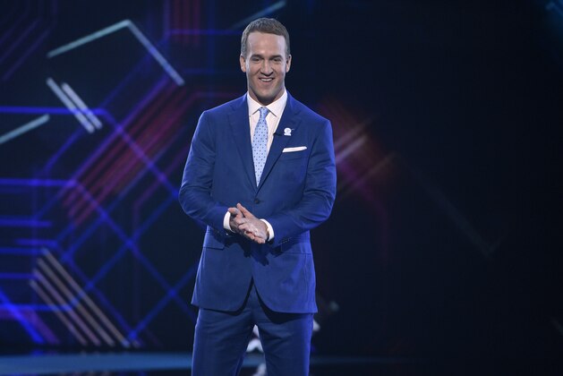 Host Peyton Manning speaks at the ESPYS at the Microsoft Theater on Wednesday, July 12, 2017, in Los Angeles. (Photo by Chris Pizzello/Invision/AP)