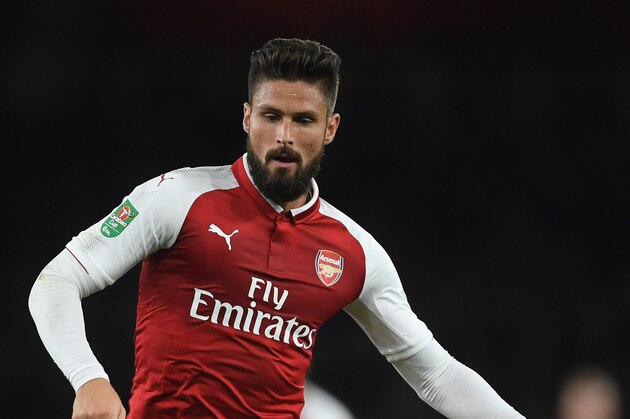 LONDON, ENGLAND - SEPTEMBER 20:  Olivier Giroud of Arsenal in action during the Carabao Cup Third Round match between Arsenal and Doncaster Rovers at Emirates Stadium on September 20, 2017 in London, England.  (Photo by Mike Hewitt/Getty Images)