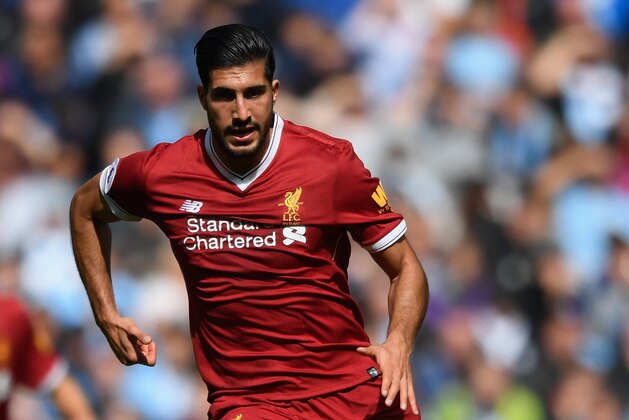 MANCHESTER, ENGLAND - SEPTEMBER 09:  Liverpool player Emre Can in action during the Premier League match between Manchester City and Liverpool at Etihad Stadium on September 9, 2017 in Manchester, England.  (Photo by Stu Forster/Getty Images)