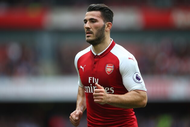 LONDON, ENGLAND - OCTOBER 01: Sead Kolasinac of Arsenal during the Premier League match between Arsenal and Brighton and Hove Albion at Emirates Stadium on October 1, 2017 in London, England. (Photo by Catherine Ivill - AMA/Getty Images)