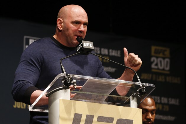 NEW YORK, NY - APRIL 27:  UFC president Dana White appears during a media availability for UFC 200 at Madison Square Garden on April 27, 2016 in New York City. (Photo by Jeff Zelevansky/Getty Images)