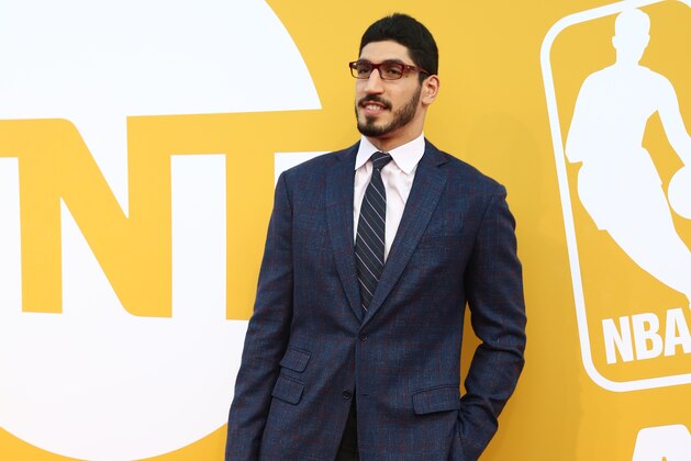 NEW YORK, NY - JUNE 26:  Enes Kanter of the Oklahoma City Thunder arrives at the red carpet at the NBA Awards Show on June 26, 2017 at Basketball City at Pier 36 in New York City, New York. NOTE TO USER: User expressly acknowledges and agrees that, by downloading and or using this photograph, user is consenting to the terms and conditions of Getty Images License Agreement. Mandatory Copyright Notice: Copyright 2017 NBAE (Photo by Nathaniel S. Butler/NBAE via Getty Images)