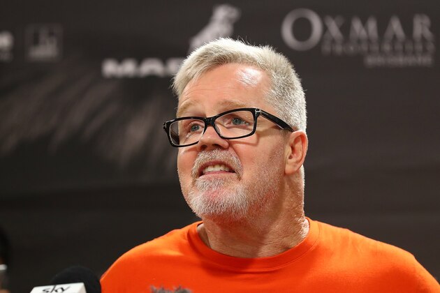 BRISBANE, AUSTRALIA - JUNE 27:  Manny Pacquiao's trainer Freddie Roach speaks to the media during a press conference on June 27, 2017 in Brisbane, Australia.  (Photo by Chris Hyde/Getty Images)