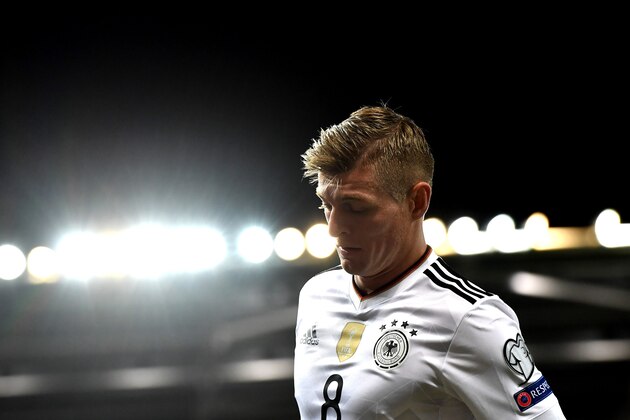 BELFAST, NORTHERN IRELAND - OCTOBER 05: Toni Kroos of Germany during the FIFA 2018 World Cup Qualifier between Northern Ireland and Germany at Windsor Park on October 5, 2017 in Belfast, Northern Ireland. (Photo by Charles McQuillan/Getty Images)