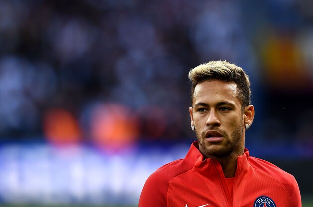 Paris Saint-Germain's Brazilian forward Neymar is pictured during the French Ligue 1 football match between Paris Saint-Germain and Bordeaux at the Parc des Princes stadium in Paris, on September 30, 2017.  / AFP PHOTO / FRANCK FIFE        (Photo credit should read FRANCK FIFE/AFP/Getty Images)