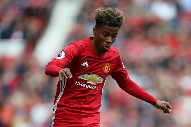 MANCHESTER, ENGLAND - MAY 21: Angel Gomes of Manchester United during the Premier League match between Manchester United and Crystal Palace at Old Trafford on May 21, 2017 in Manchester, England. (Photo by James Baylis - AMA/Getty Images)