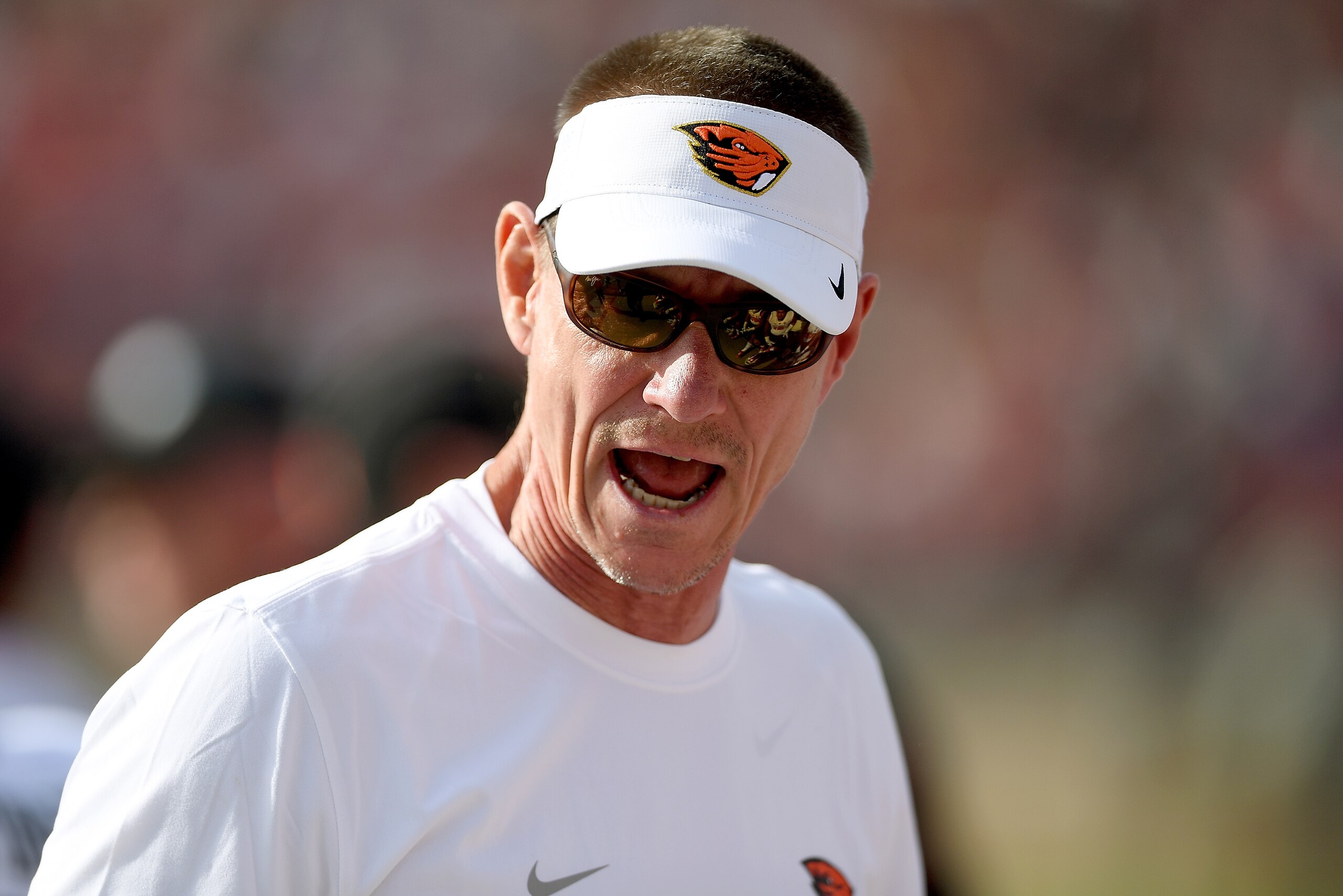 PALO ALTO, CA - NOVEMBER 05: Head coach Gary Anderson of the Oregon State Beavers looks on from the sidelines against the Stanford Cardinal during the second half of their NCAA football game at Stanford Stadium on November 5, 2016 in Palo Alto, California. (Photo by Thearon W. Henderson/Getty Images) PALO ALTO, CA - NOVEMBER 05: Head coach Gary Anderson of the Oregon State Beavers looks on from the sidelines against the Stanford Cardinal during the second half of their NCAA football game at Stanford Stadium on November 5, 2016 in Palo Alto, California. (Photo by Thearon W. Henderson/Getty Images)