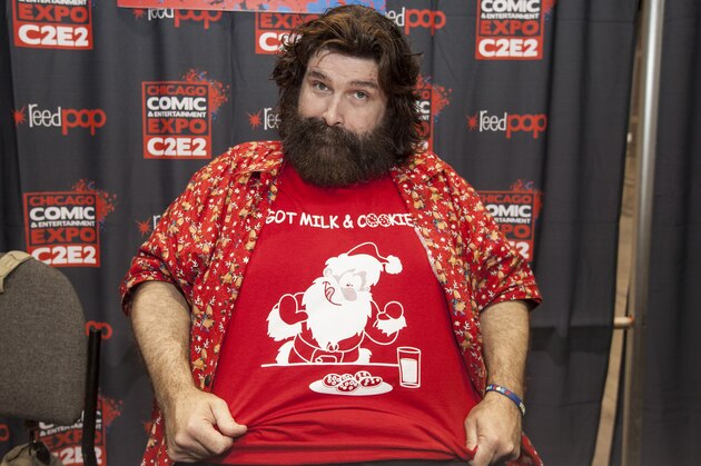 WWE Hall of Famer Mick Foley at the Chicago Comic & Entertainment Expo at McCormick Place on Friday, April 25, 2014, in Chicago. (Photo by Barry Brecheisen/Invision/AP)